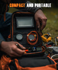 Digital Multimeter With Auto Ranging TRMS 6000 Counts in compact case outdoors with tools