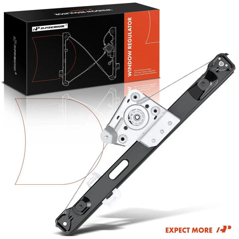 Power Window Regulator Replacement Without Motor For BMW E90 E91 Rear Left Driver Side shown with packaging