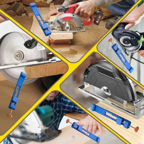 Pro Grade Circular Saw Guide Base Clamp For Straight Bevel And Rip Cuts Adjustable Milling Positioning Jig for clean wood cutting