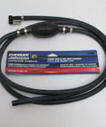OEM 5 Sixteenth Inch Fuel Line And Primer Bulb Kit, 8 Foot Gas Hose Assembly For Evinrude Johnson OMC Outboards, Genuine Part 5008607, coiled fuel line with primer bulb and packaging