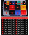 580 Piece Heat Shrink Tubing Kit For Wires Industrial Grade 2 To 1 Shrink Ratio Waterproof Electrical Tape Multi Color Assorted 11 Sizes DIY Friendly For Wiring Fixes Automotive And Marine Projects.