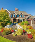 Real Deal Wet Look High Gloss Concrete And Paver Sealer For Exterior Patios Featuring Five Gallon Container on beautifully landscaped home entrance.