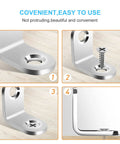 Beefy Heavy Duty Stainless Steel L Brackets Set With 100 Screws 90 Degree Right Angle Shelf Corner Braces For Wood Shelves Dressers Chairs Rugged Furniture Support Kit 0.79 By 0.79 Inch 50 Pieces