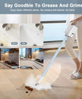 Tough Six In One Rotary Steam Mop With Dual Heat Settings And A Long Twenty Three Foot Cord For Knocking Down Messes On Tile Hardwood And Laminate Flooring Without Breaking A Sweat cleaning tough stains on various surfaces.