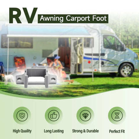 RV Awning Foot Replacement Kit For AE 8300 8500 8700 9000 Awnings Die Cast Foot Service Kit With Bottom Brackets Built To Be Beefed Up For Tough Camper Mounts