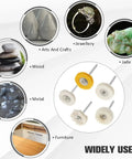 Go To Mini Drill Abrasive Buffing Kit With Nylon Fiber Polishing Wheels for arts, jewelry, wood, metal, jade, and furniture