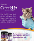 Glucose Urine Test Strips For Cats And Dogs, 50 Count, Easy At Home Pet Health Check, dip in urine with kitten and bottle package