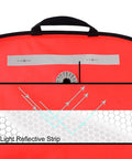 Big Neon High Visibility 50 Lb Lift Bag For Scuba Diving With Over Pressure Valve, Reflective Band detail