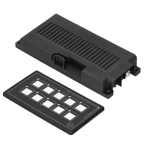 Universal 10 Button Membrane Switch Panel With Bluetooth App Control, Backlit LED Touch Interface shown
