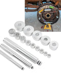 17 Piece Bearing Press Kit With Aluminum Alloy Universal Bearing Race And Seal Driver Includes 14 Double Sided Adapters