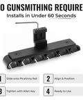 Six-Shell 12 Gauge Picatinny Side Saddle Shell Holder With Fast Access Reloads, no gunsmithing, illustrated installation steps