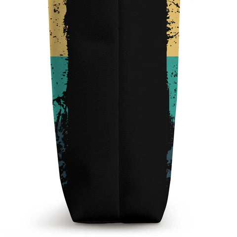 Side view of Retro Wing Foil Tote Bag For Wingsurfing Enthusiasts A Colorful Vintage Wingboard Carrier Built For Wingfoil Gear