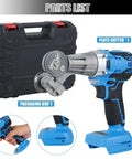 Cordless Nibbler For 18V And 21V Batteries, 1200 RPM Sheet Metal Cutter with case and close-up, Battery Not Included