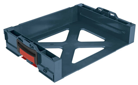 Stackable L-RACK Complete Kit For L-BOXX Systems With I-Boxx53, LST72-OD, L-RACK-S, And L-RACK-T Blue Finish, open tray view