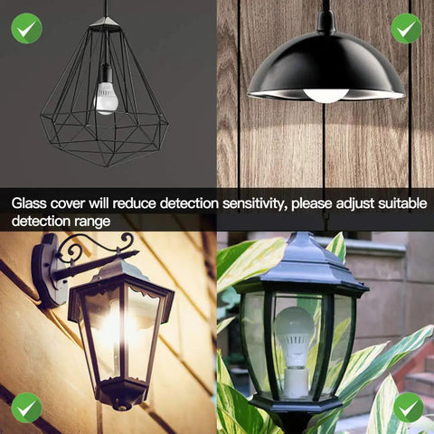 Motion Sensor Light Bulb With Dusk To Dawn Sensor E26 Base 7W LED 60W Equivalent Warm White 3000K Adjustable Motion Sensitivity And Twilight Time Settings For Auto On Energy Efficient Home Lighting in fixtures