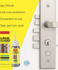 Lock Cylinder Lubricant Powder for Dry Key Operation and Jam Prevention, Powder Key Lubricant for Locks, 8g Pack Now