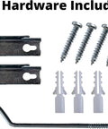 Heavy Duty Adjustable Curtain Rod Set With Hardware Included 2.5 Inch Wall Projection White Finish Fits 26 To 48 Inches