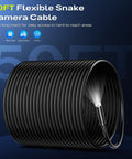 Borescope Camera With Light For Tight Spaces 4.3 Inch IPS HD Display Live View Inspection Camera With 50ft SemiRigid Cable Pro Grade High Definition 1920P Easy Snaking Access For Automotive Plumbing HVAC, 50ft cable