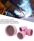 Top Tier Ceramic Welding Cup Kit For TIG Torch With 12 14 16 Size Inner Diameter Lens Nozzles Center Hole features high-grade ceramic material.