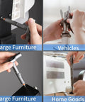 Heavy Duty 24 Piece Magnetic Ratchet Screwdriver Kit With S2 Steel Bits And Durable Aluminum Grip used on large furniture, vehicles, and home goods.