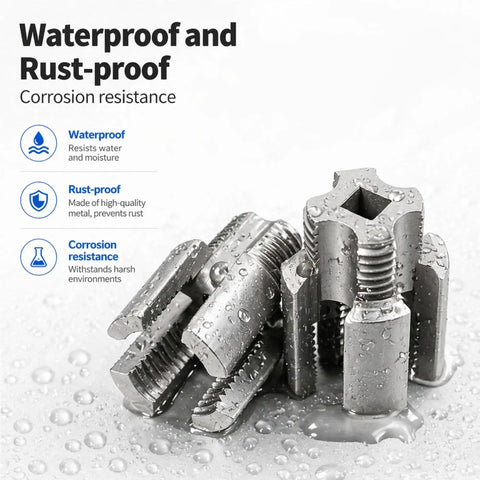 Close-up of 2-In-1 Pipe Threading Tool For PPR PVC Pipes Internal External Thread Cutter showcasing waterproof and rust-proof features.