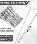 200 Pcs 10.5 Inch 9 Gauge Chain Link Fence Wire Ties Heavy Duty Aluminum Clips Hook For Chain Link Fence Posts Rails And Dog Kennel Repair Bulk Pack For Big Projects
