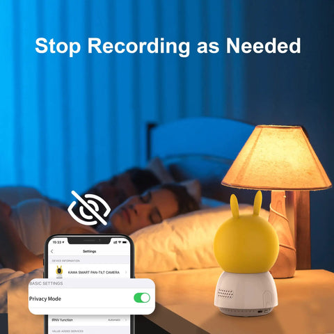 Crisp 2K Indoor Baby Monitor Camera for Home Security With 360 Degree View Night Vision Two Way Audio Motion Alerts Cloud Or TF Card Storage Alexa Compatible Pet Camera