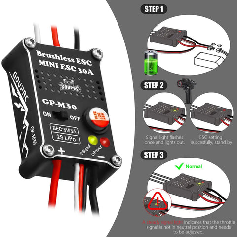 Upgrade 30A Brushless ESC And 2204 2400KV Brushless Outrunner Motor With Transmission For SCX24 RC Crawler Axial 1 By 24 RC Car