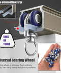 Heavy Duty Double Curtain Tracks Hella Sturdy Aluminum Build With Quiet Smooth Gliding Pulleys adjustable bearing wheel and noise elimination strip.