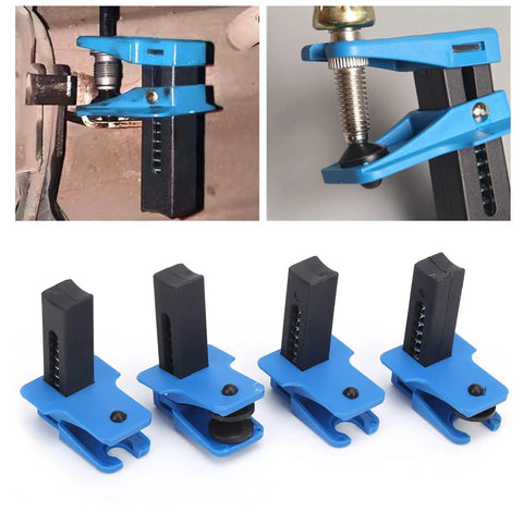 4 Piece Oil Pipe Clamp Set For Auto Repair And Maintenance, Vertical Hose Clamp for Brake Lines, ABS Plastic Construction