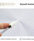 Installing a 200 Piece Self Drilling Drywall Anchors Kit With 100 Self Tapping Screws For Drywall Mounting on wall