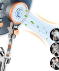 Heavy Duty Handheld Shower Head With High Pressure Turbo Spray For Skin And Hair Care, Hard Water Filtration System