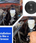 Brake Master Cylinder Fluid Reservoir Cap Drop-In Replacement That Seals And Protects Brake Fluid shown in engine installation