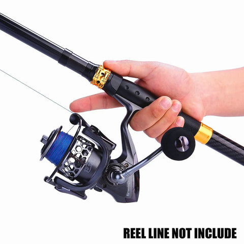 Ultralight Telescopic Fishing Rod With 24 Ton Carbon Fiber Build Portable Go To Retractable Handle CNC Reel Seat And Stainless Steel Guides