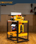 Flip Top Tool Stand With Caster Wheels, Mobile Workbench for Benchtop Power Tools, Heavy Duty Alloy Steel, 300 Pound Capacity