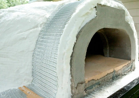 31 By 24 By 1 Inch Ceramic Fiber Blanket Insulation 6 Pound 2300F Continuous Use Temperature covering outdoor pizza oven