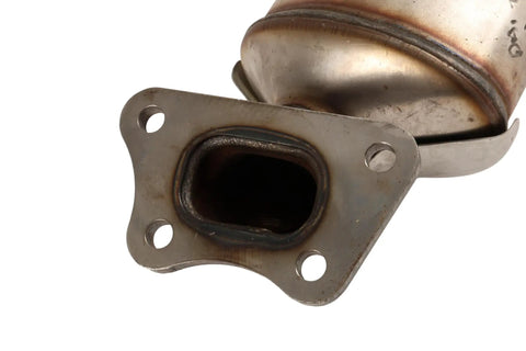 Close-up of GM Genuine Parts 19418933 Three Way Catalytic Converter Kit With Rear Exhaust Manifold Pipe for cars and trucks.