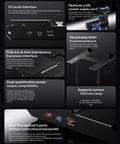 Slick External Gpu Enclosure Featuring OcUlink Dock for Hella Fast Pcie 4.0 X4 Graphics Cards and Super Easy Setup for Atx or Sfx Power Supplies Badass Egpu Station ports and features close-up