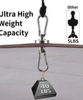 40LB Magnetic Hooks With Carabiner 8-Pack Ultra Strong Camping Tent Hooks holding 40 lbs weight comparison