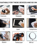 Pre-moistened lens wipes by ALIBEISS; for glasses, cameras, laptops, tablets and other screens