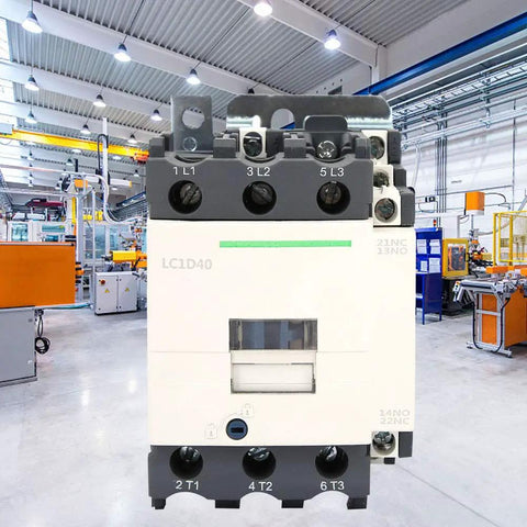 Workhorse Industrial AC Contactor LC1D40 220V 40A Three Pole 50 60Hz Heavy Duty Electric Contactor in industrial setting