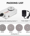 Beast Engraving Knife Sharpening Machine With 4000 RPM Copper Motor, 1.97 Inch Carving Tool Sharpener and included four grinding discs
