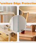 4 Ft Clear Corner Protectors For Babies, Soft Edge Guard Pad For Sharp Furniture on various furniture edges.