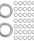 Heavy Duty 300 Piece M6 Stainless Steel Spring Lock Washers showing split design for anti-loosening in hardware projects.