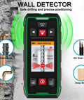 Kickass 5-In-1 Wall Scanner Featuring Advanced Sensor Tech And Bright Lcd Readouts for detecting metal beams and live wires.