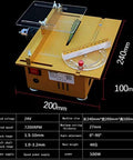 Killer Little Workbench Saw With Swappable Chucks And Alloy Blade, 240x200x100mm, designed for precision cutting and polishing.