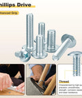 Top Shelf Steel Phillips Head Machine Screws No 10-24 By Half Inch 100 Pack heavy duty fasteners with enhanced grip for DIY projects.