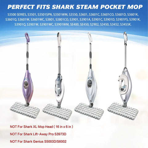 4 steam mops with 3 pack steam mop replacement pads with scrub strips microfiber washable pads for sealed hard floors 13 x 7 inches