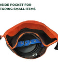 Open Dog Food Travel Bag Large Capacity For RV Trips And Camping Collapsible Kibble Carrier With Roll Down Top 21 Cups
