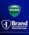 Vicks logo with '#1 Brand Recommended by Pediatricians' text, related to Personal Steam Inhaler For Targeted Allergy And Cold Congestion Relief Quick 5 To 15 Minute Non Medicated Warm Steam Treatment Soothes Dryness And Sinus Irritation Includes VapoPads For Easy Relief.